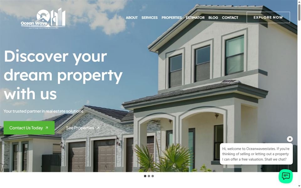 Ocean Wave Estates & Gardens homepage